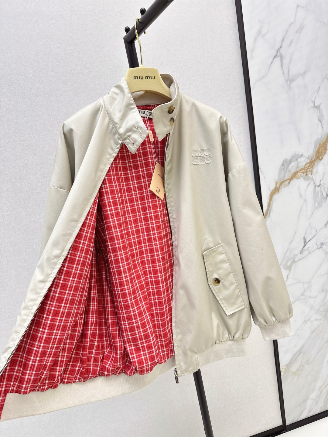Miu 25fw embroidered jacket