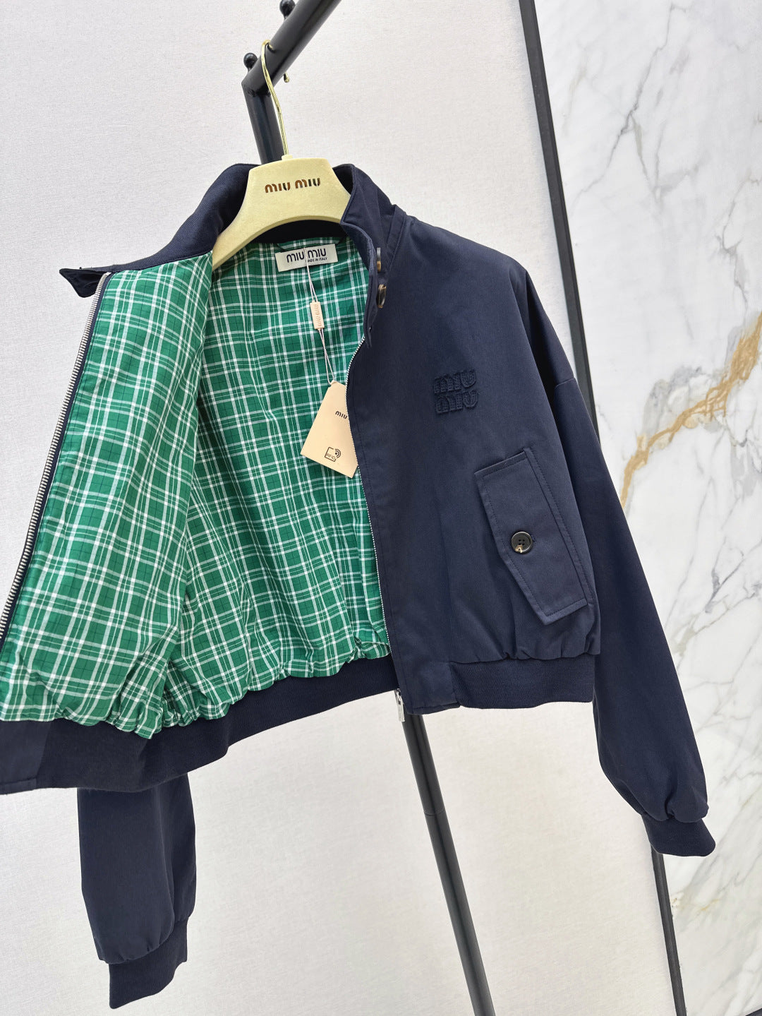 Miu 25fw embroidered jacket