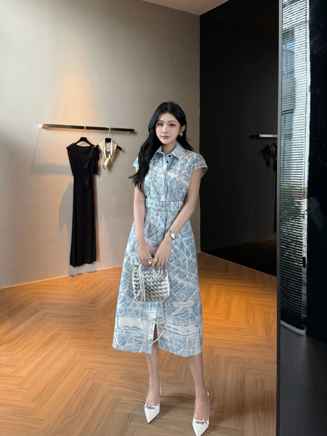 CD 25fw printed dress