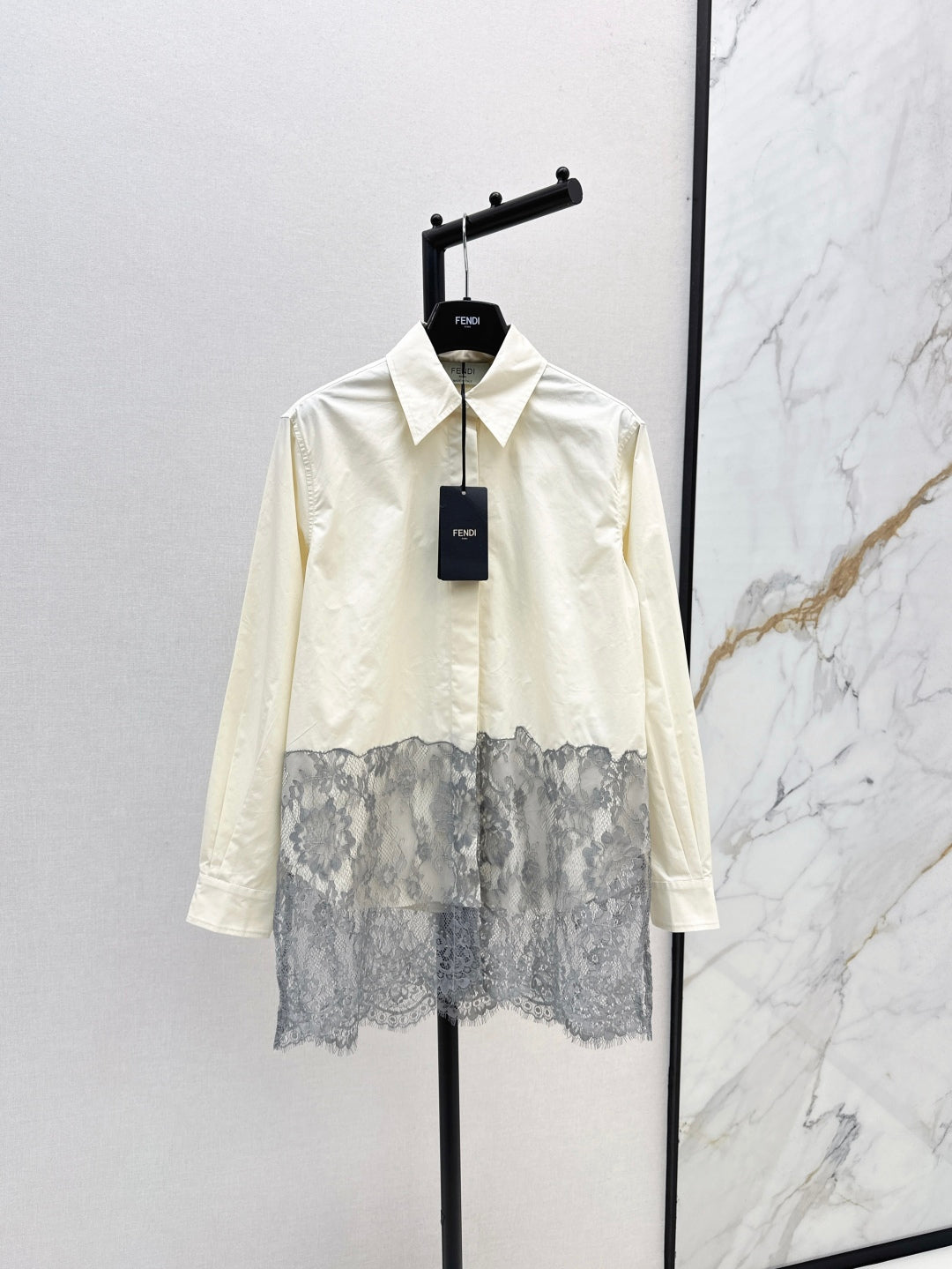 Fend 25fw lace shirt