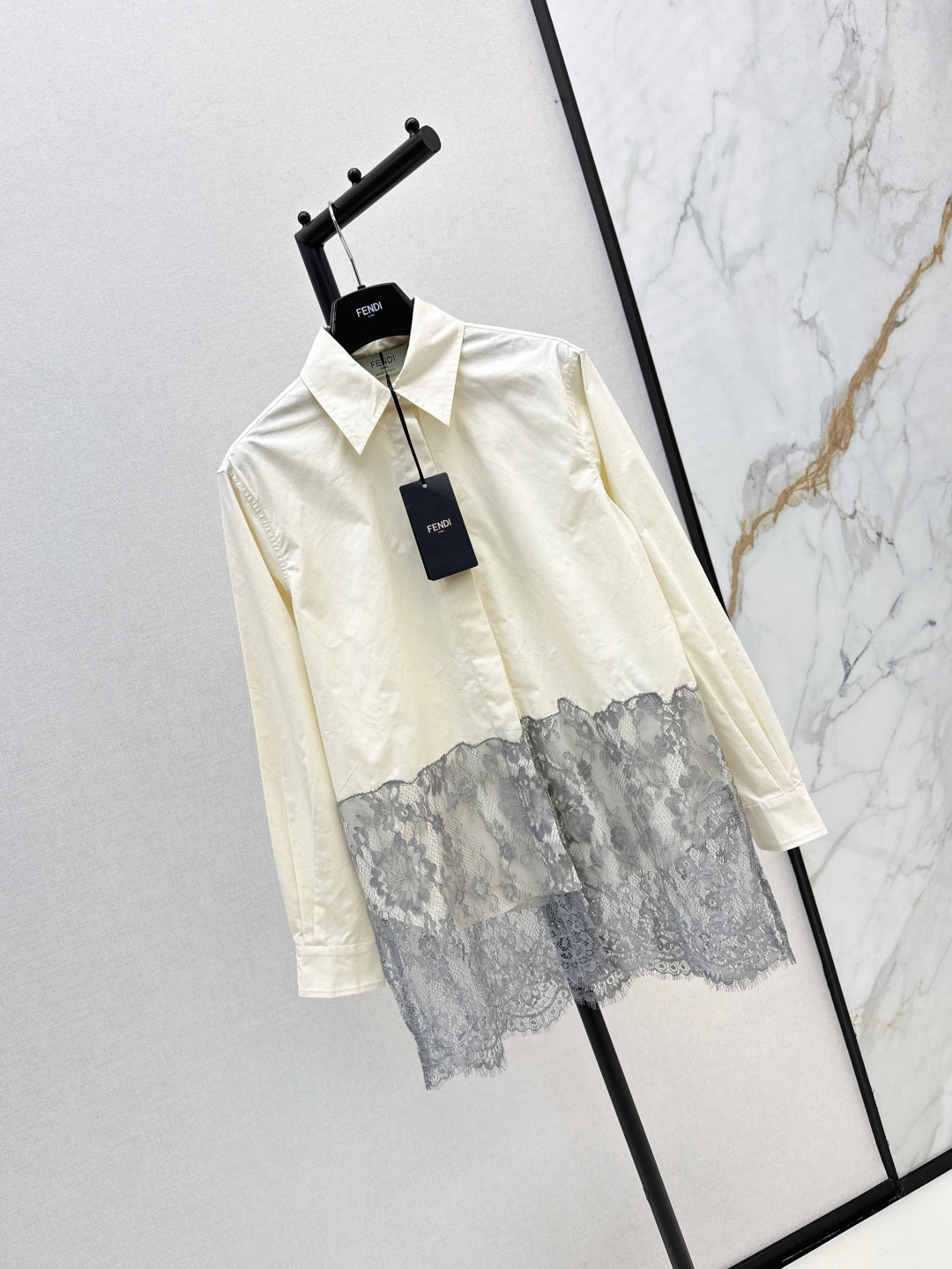 Fend 25fw lace shirt