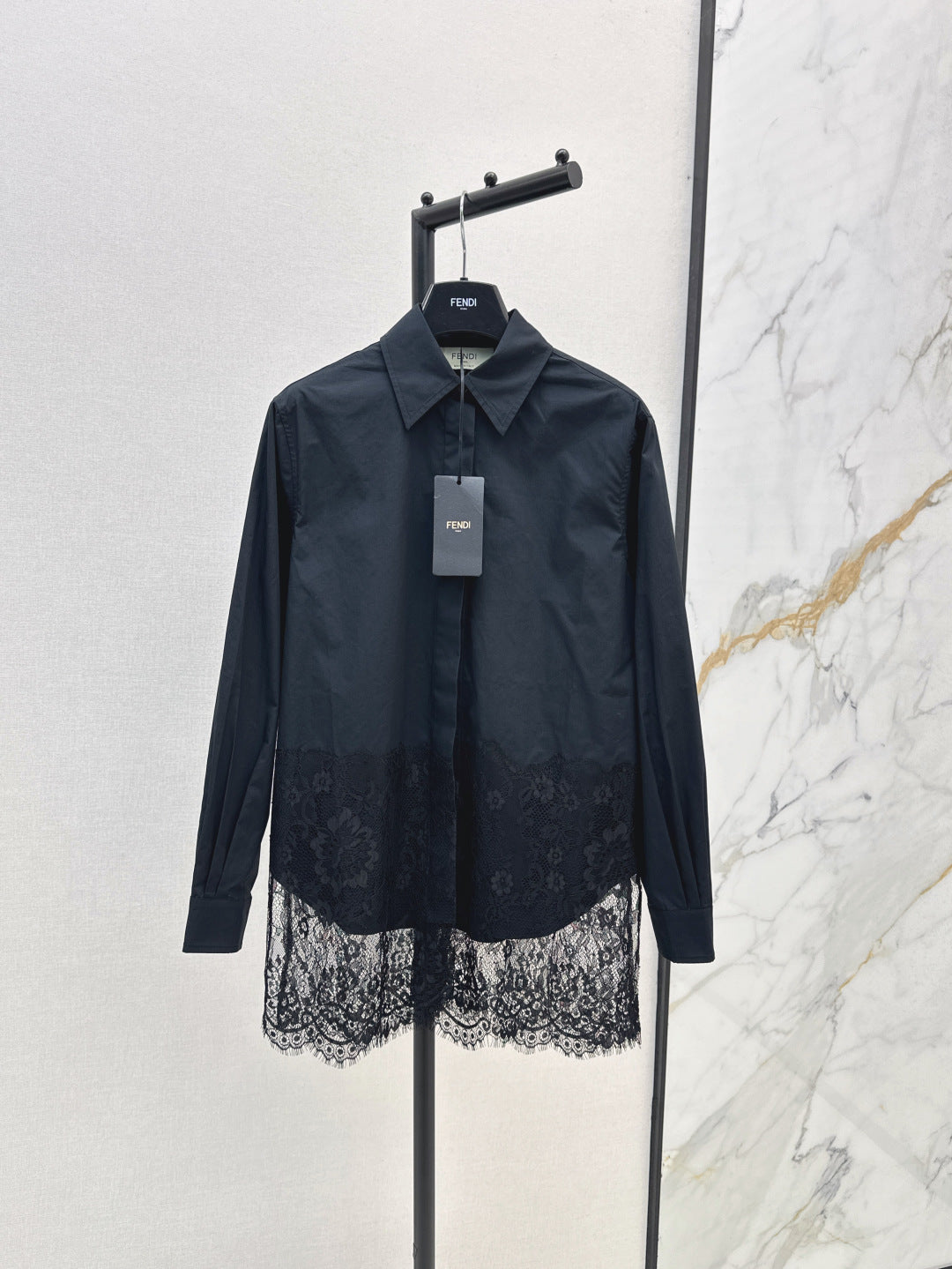 Fend 25fw lace shirt