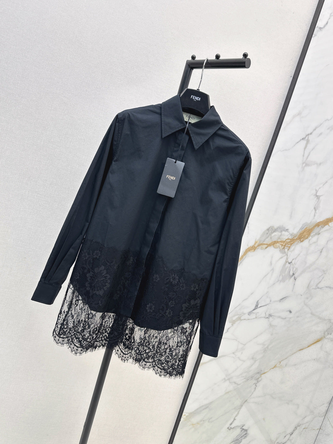 Fend 25fw lace shirt