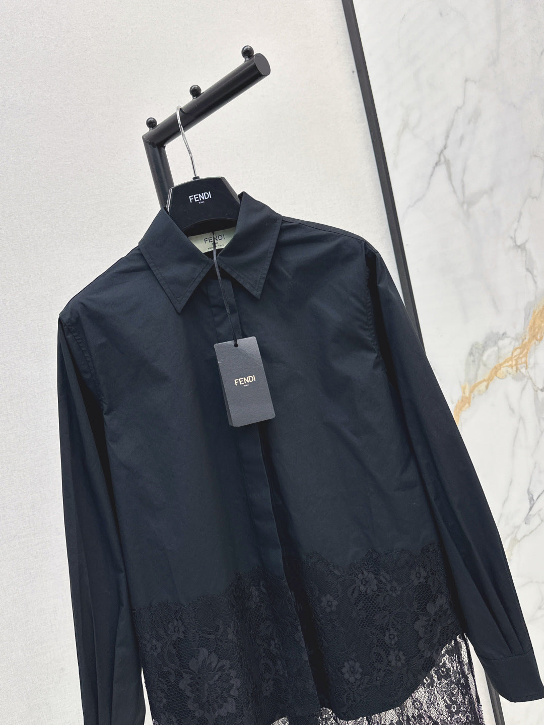 Fend 25fw lace shirt