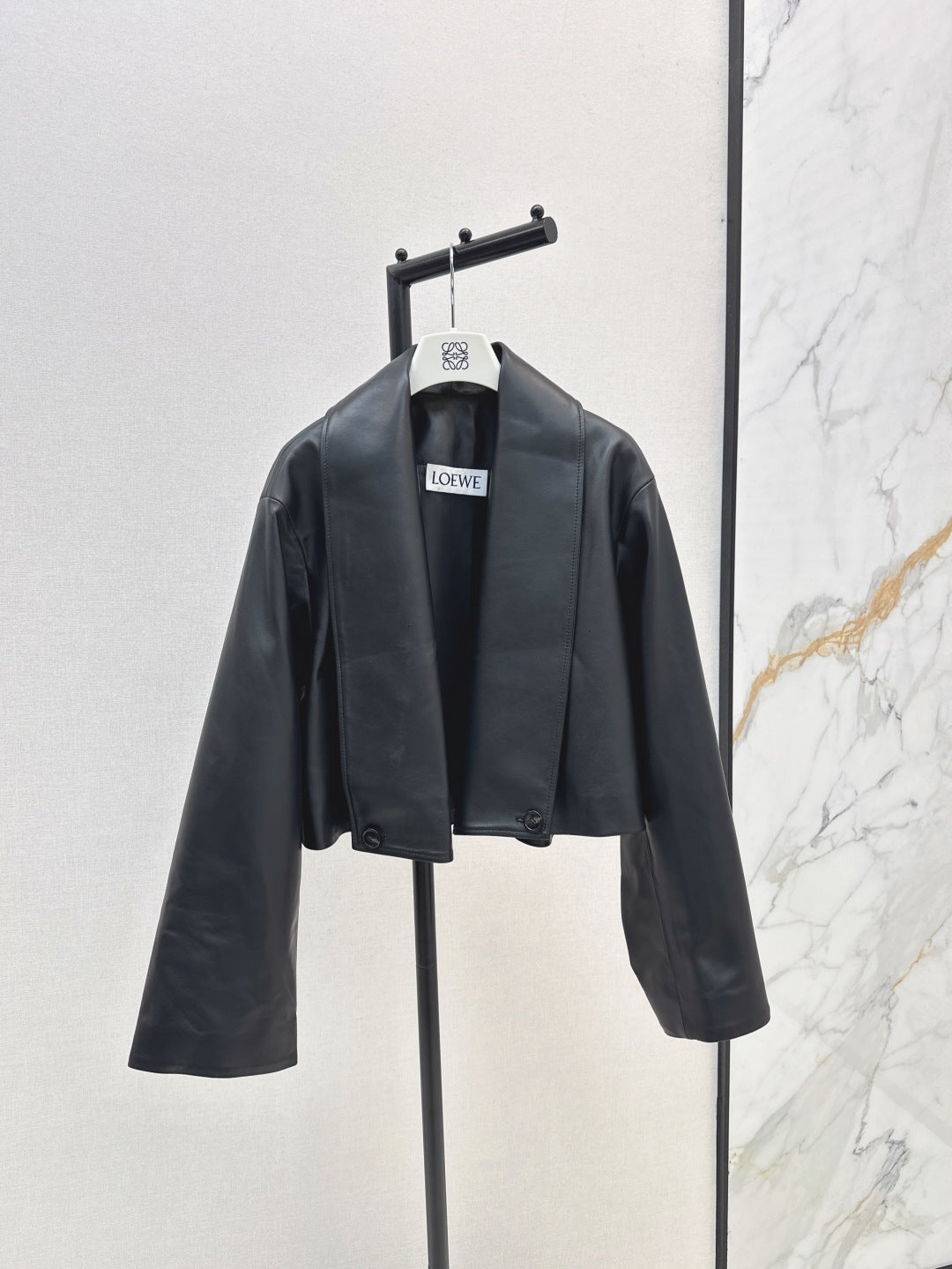 Loe 25fw leather jacket