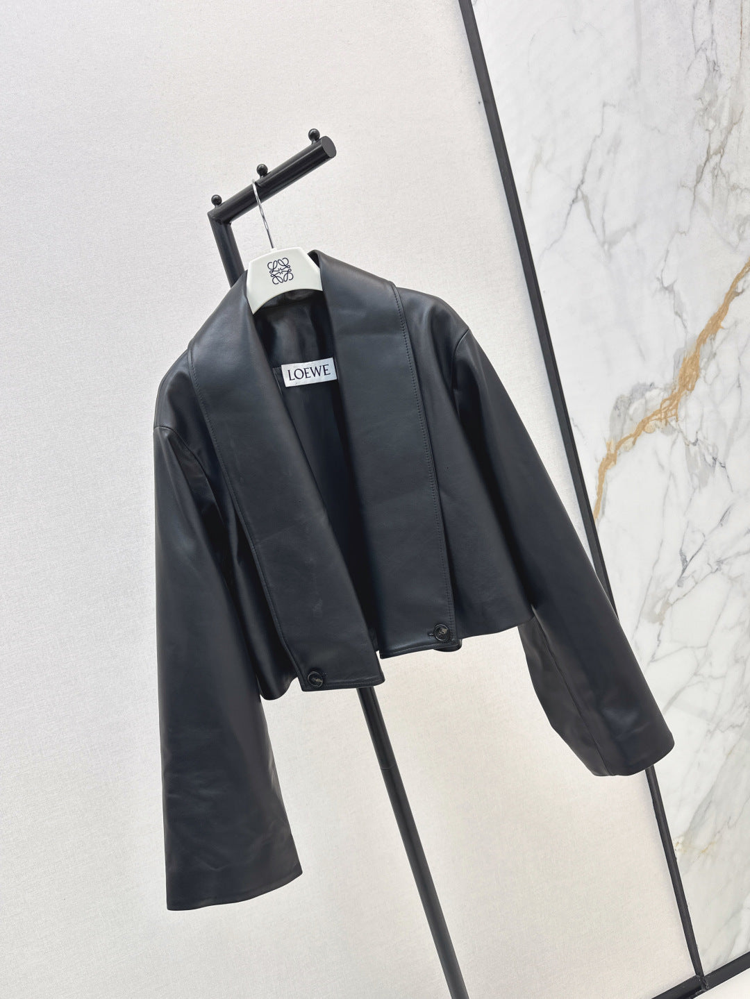 Loe 25fw leather jacket