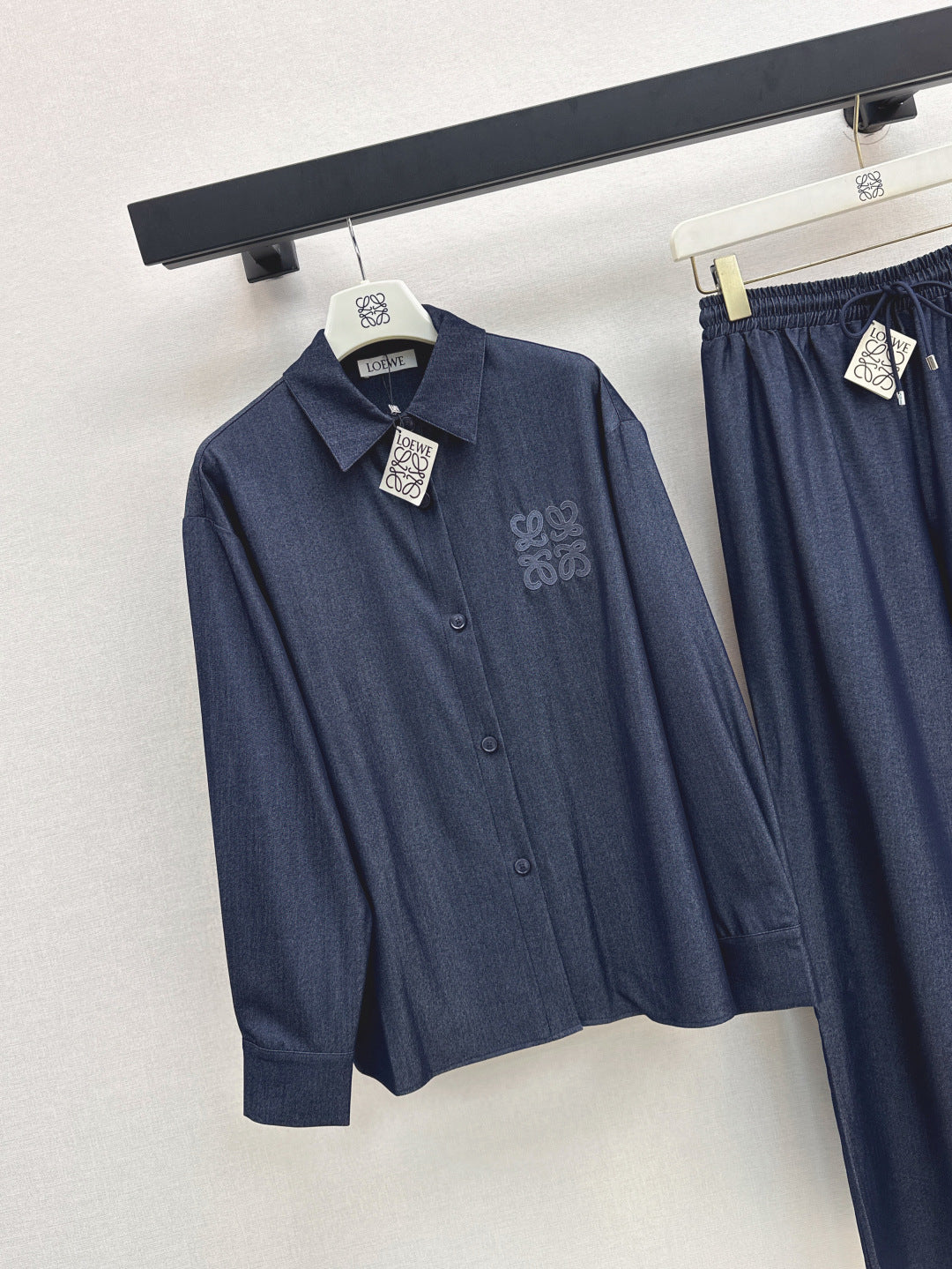 Loe 25fw denim shirt