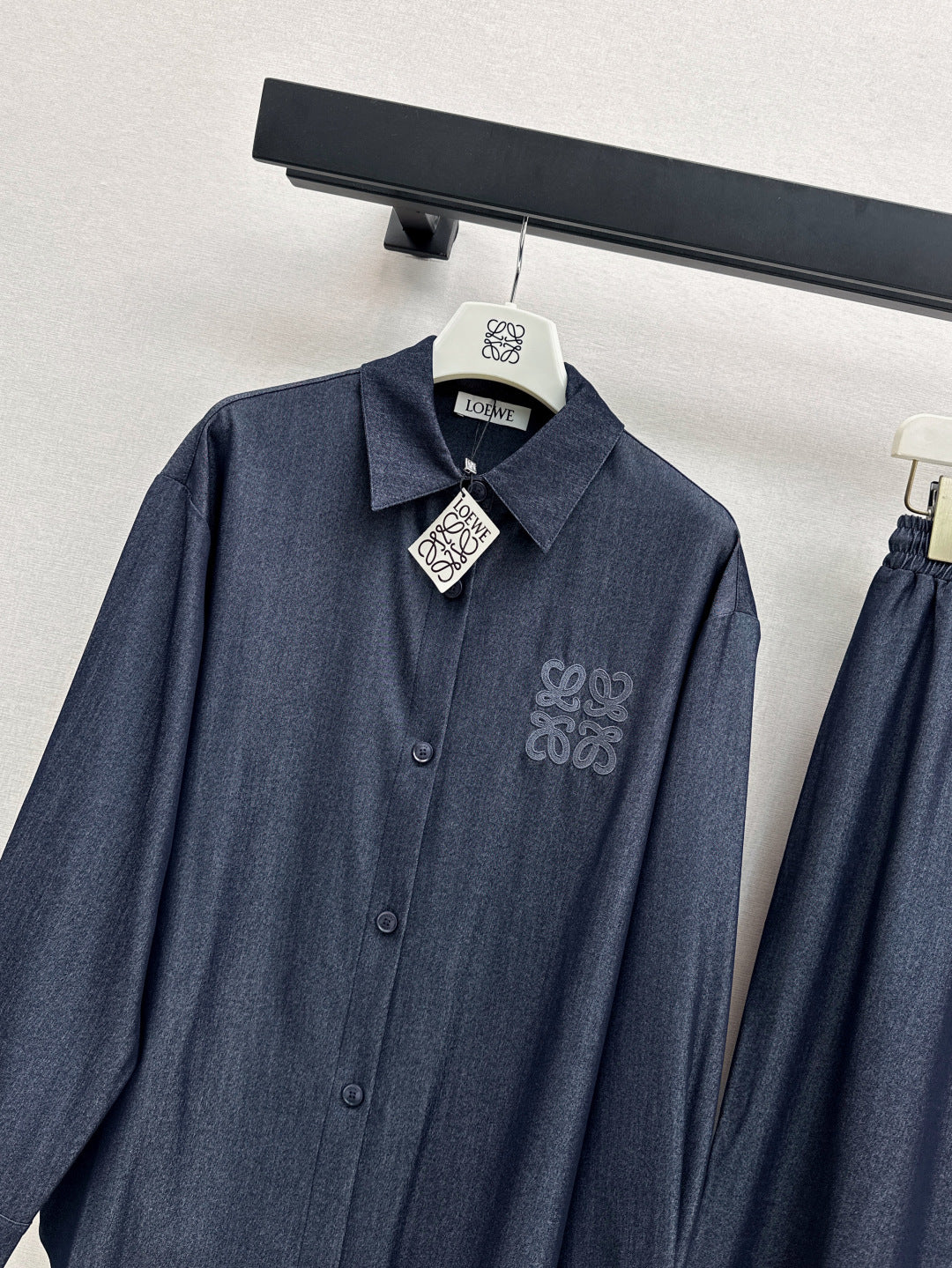 Loe 25fw denim shirt