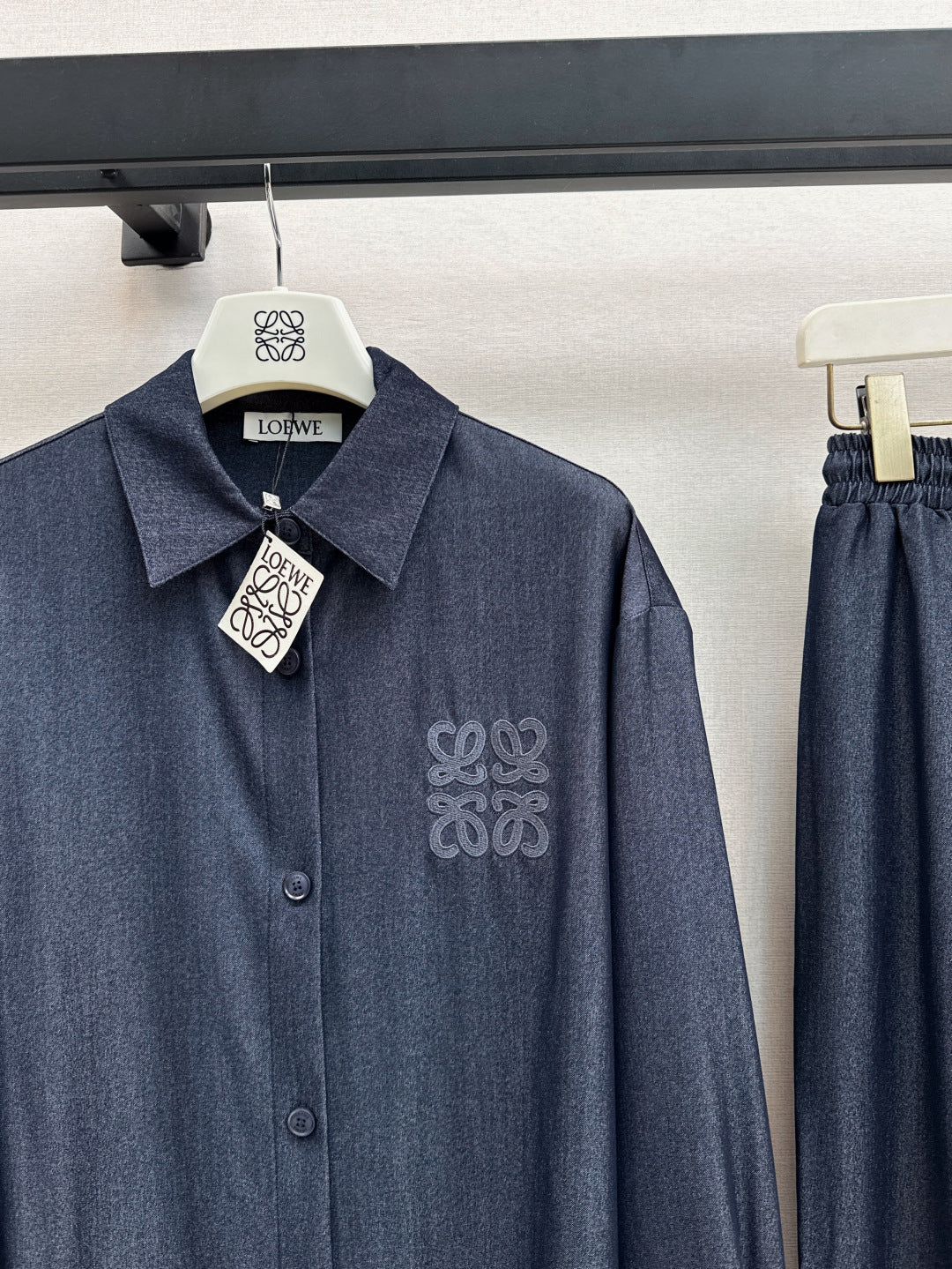 Loe 25fw denim shirt