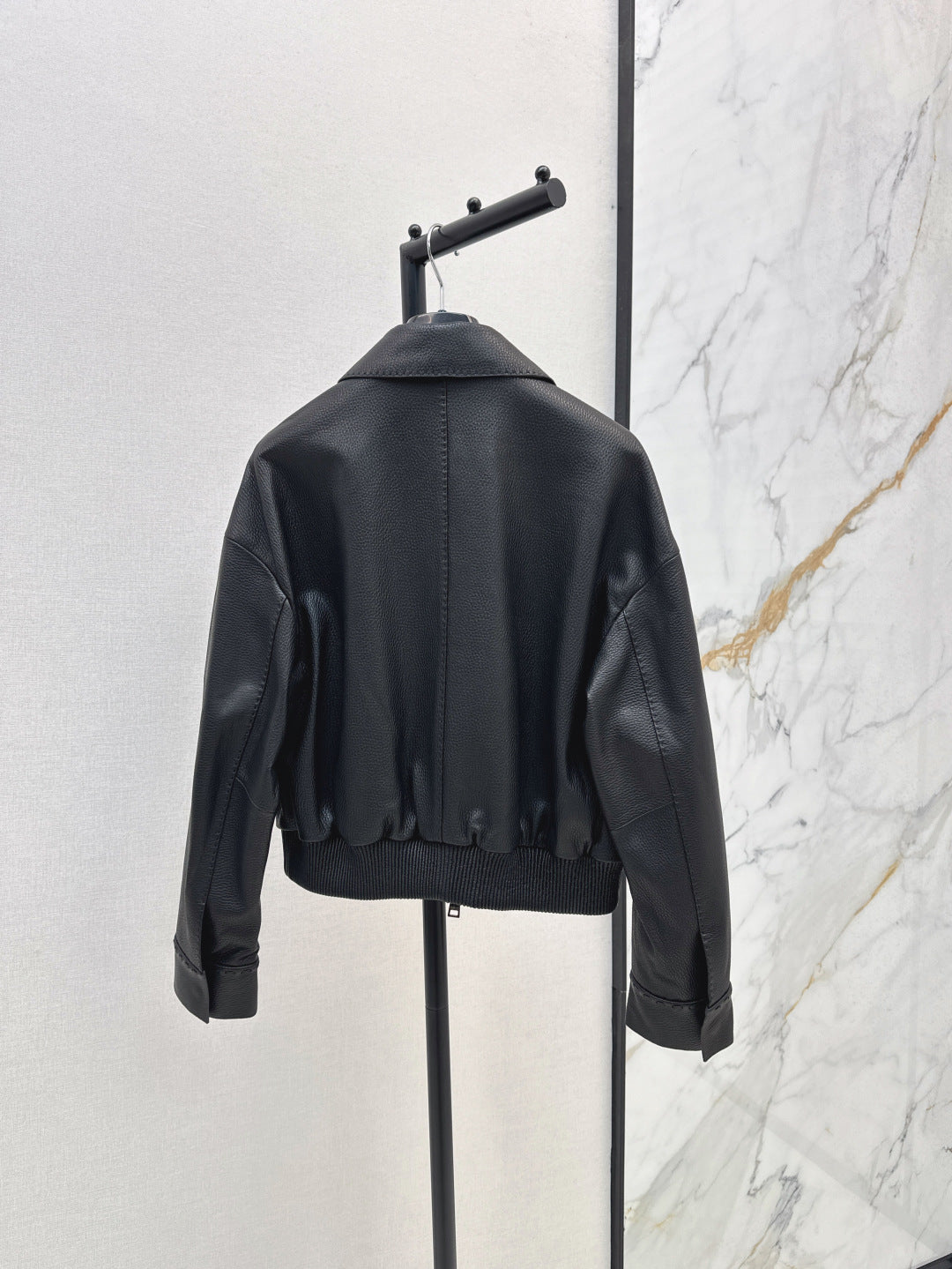 Pra 25fw leather jacket
