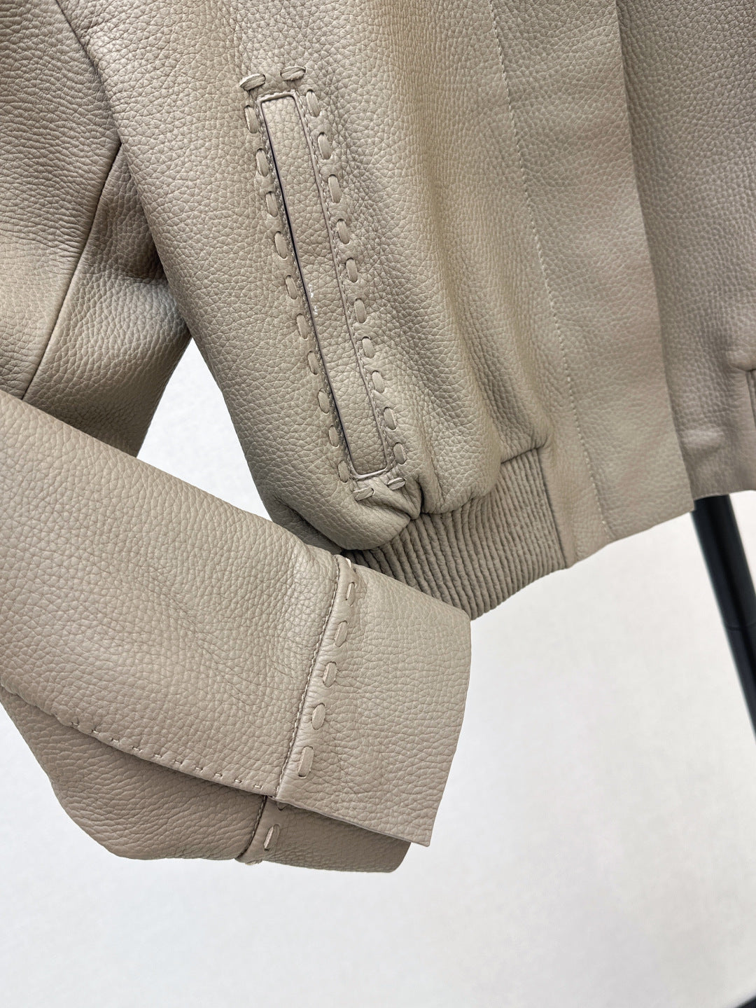 Pra 25fw leather jacket