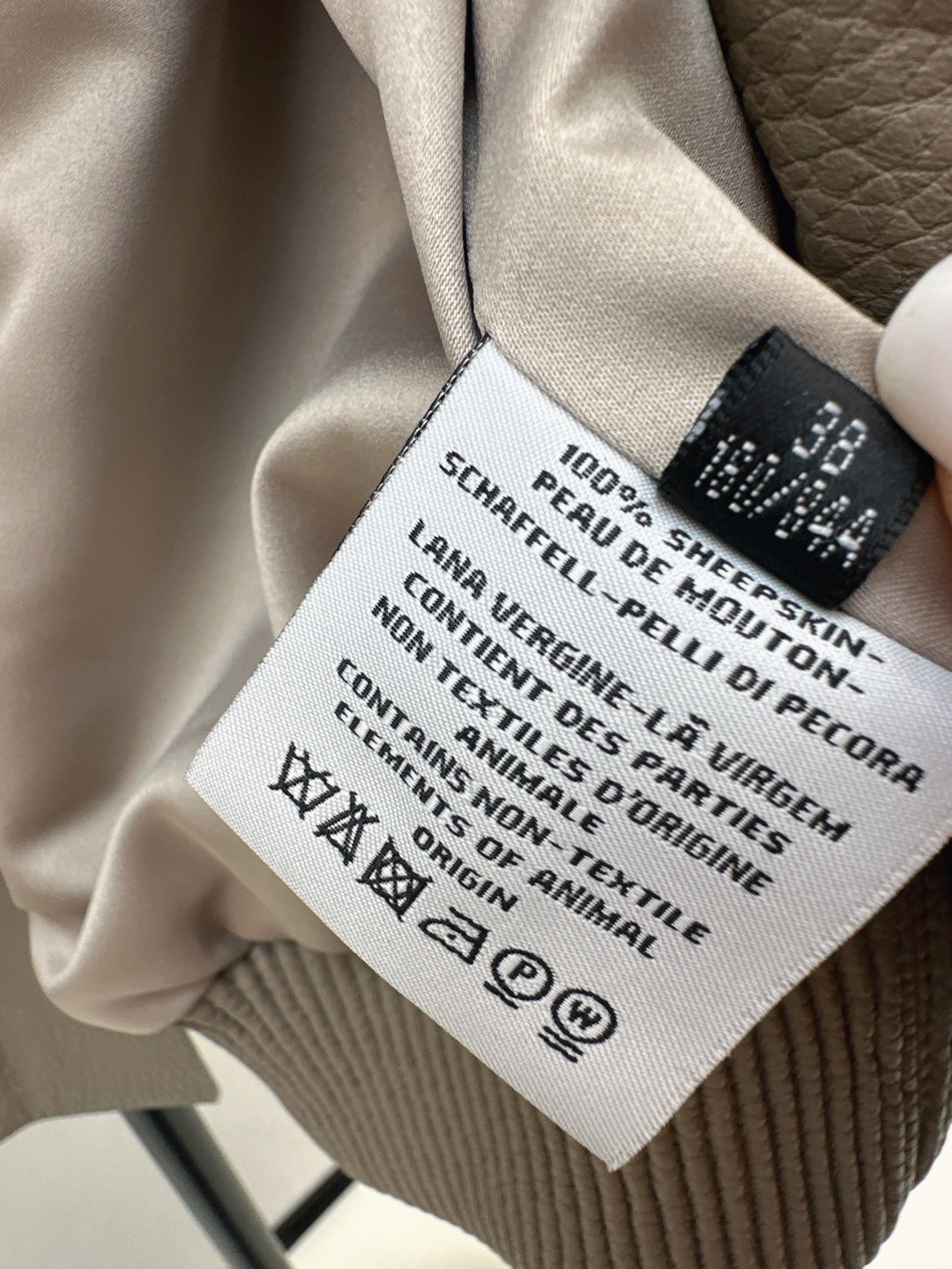Pra 25fw leather jacket
