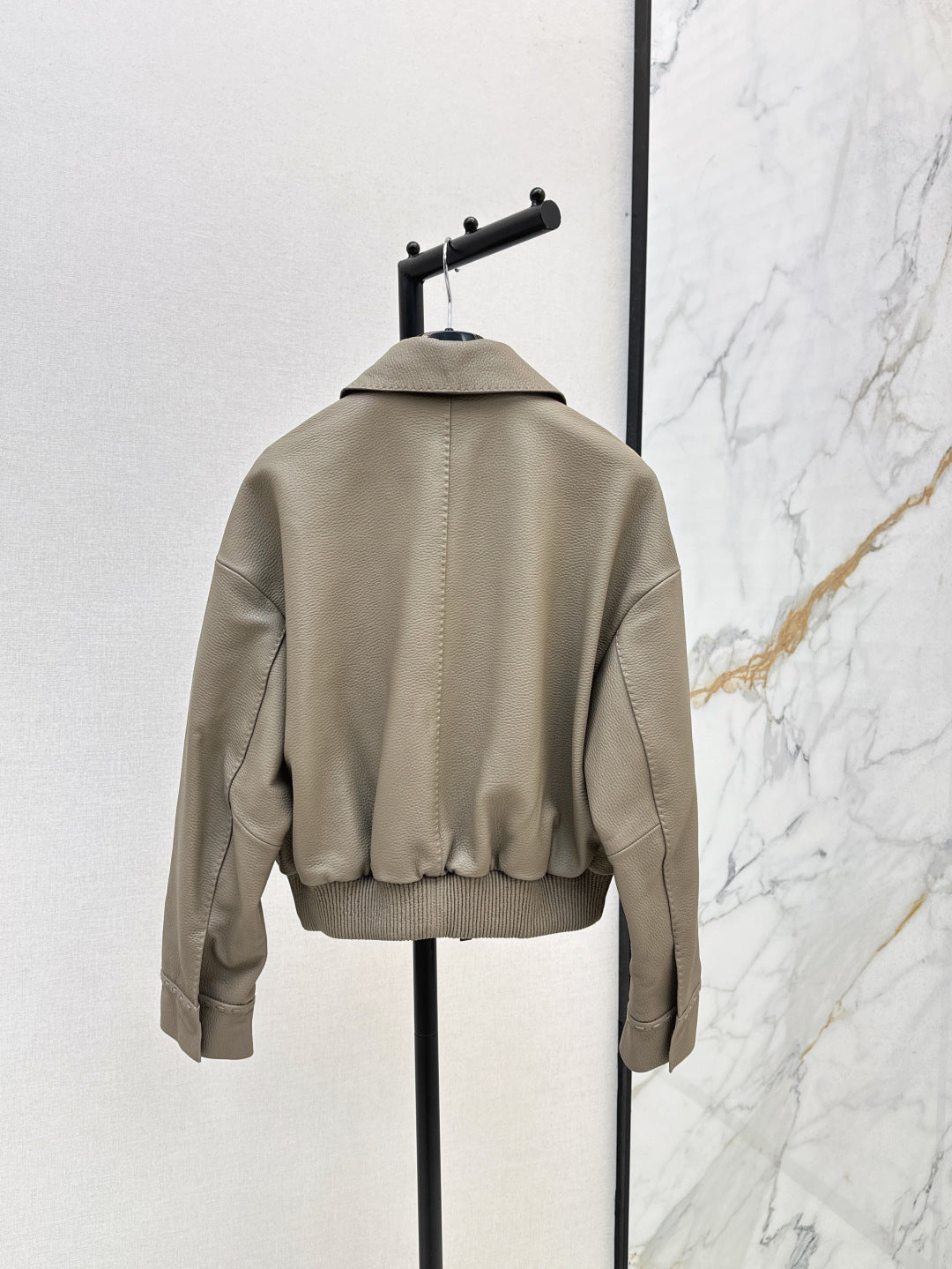 Pra 25fw leather jacket