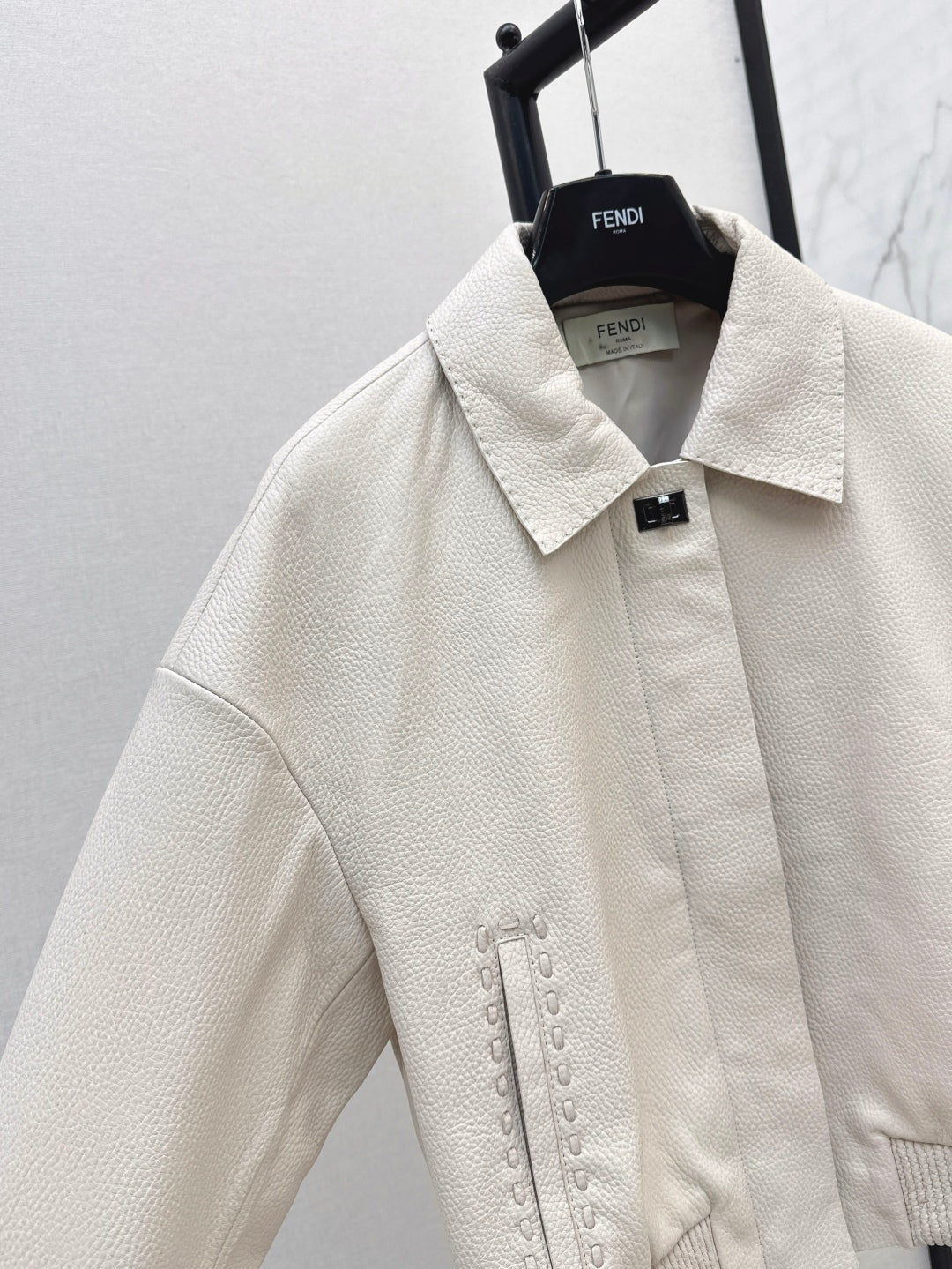 Pra 25fw leather jacket
