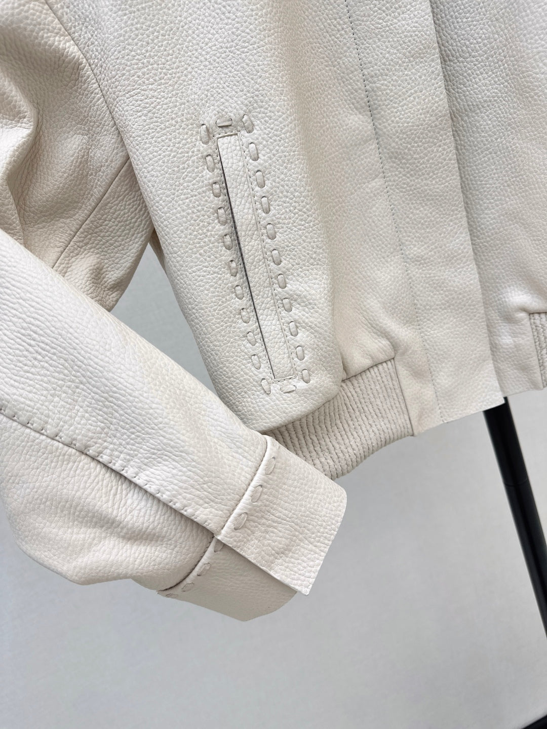 Pra 25fw leather jacket