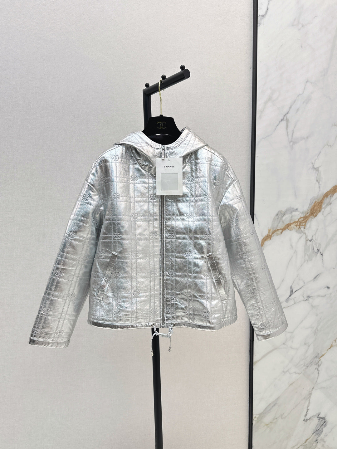 Chan 25fw leather jacket