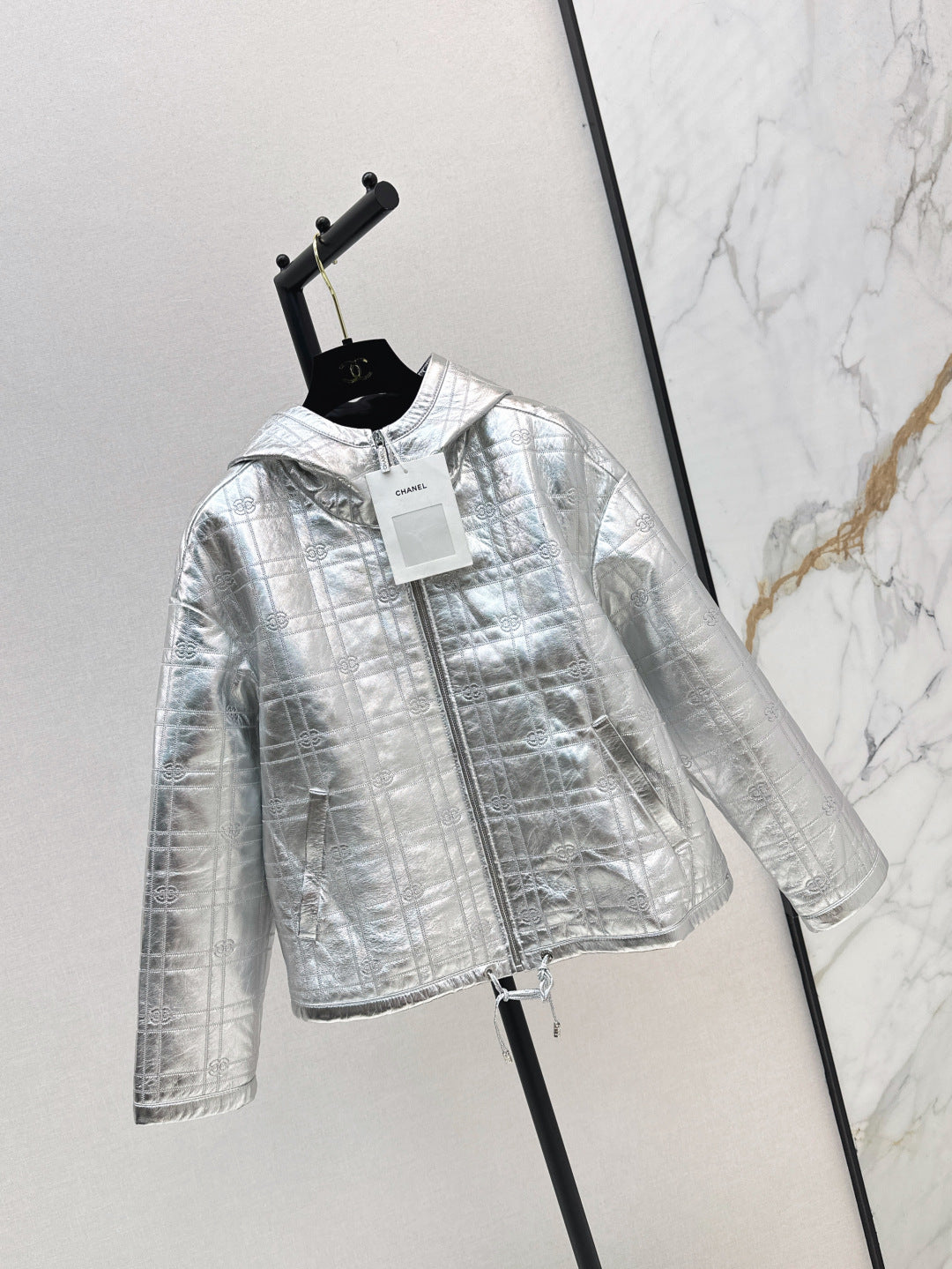 Chan 25fw leather jacket