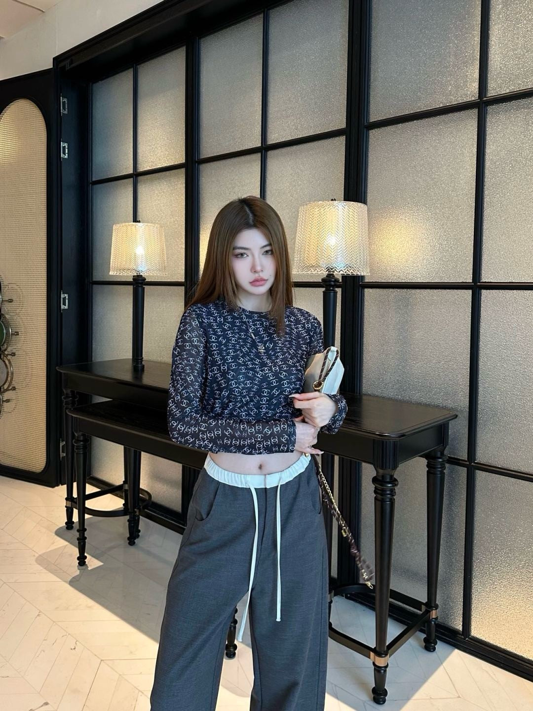 Chan 25fw printed shirt