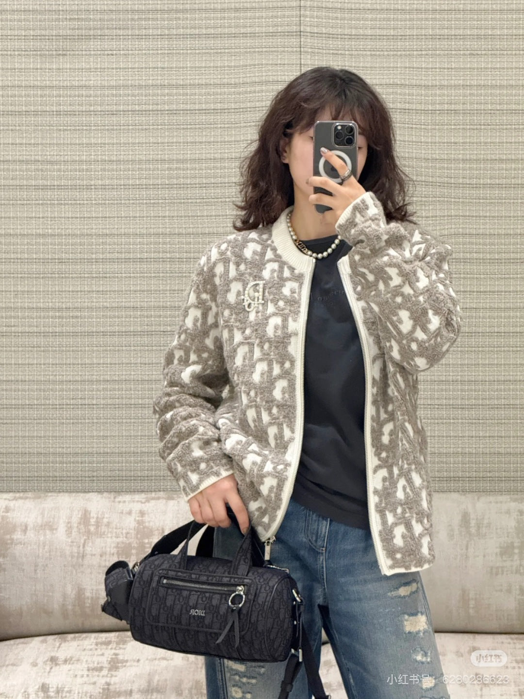 CD 25fw jacquard jacket