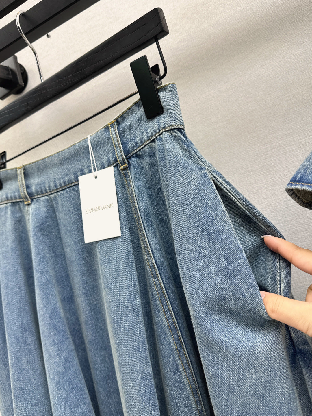 Zimm 25fw denim skirt