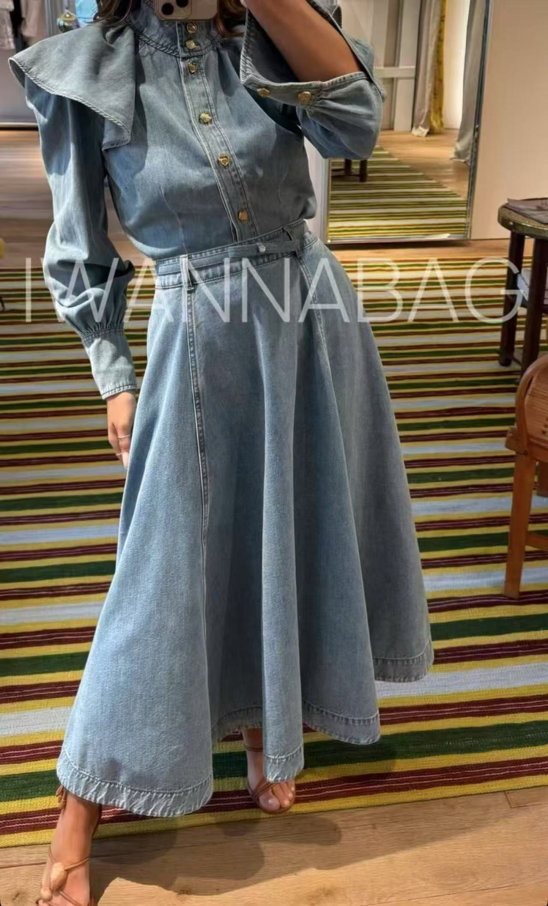 Zimm 25fw denim skirt