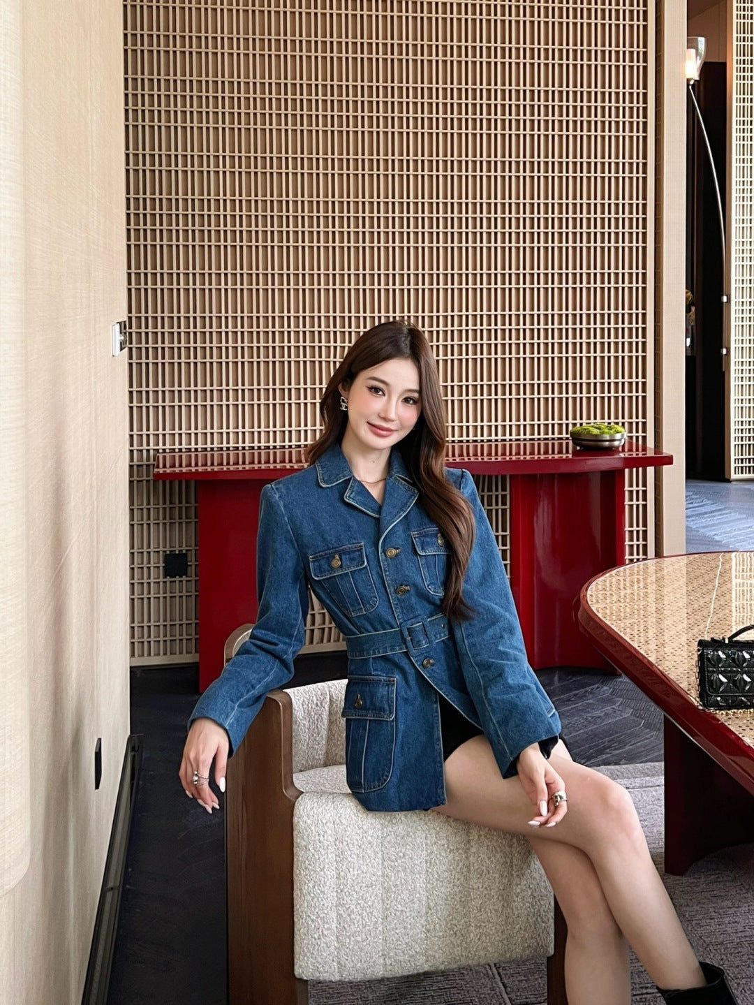 Saint lau 25fw denim jacket