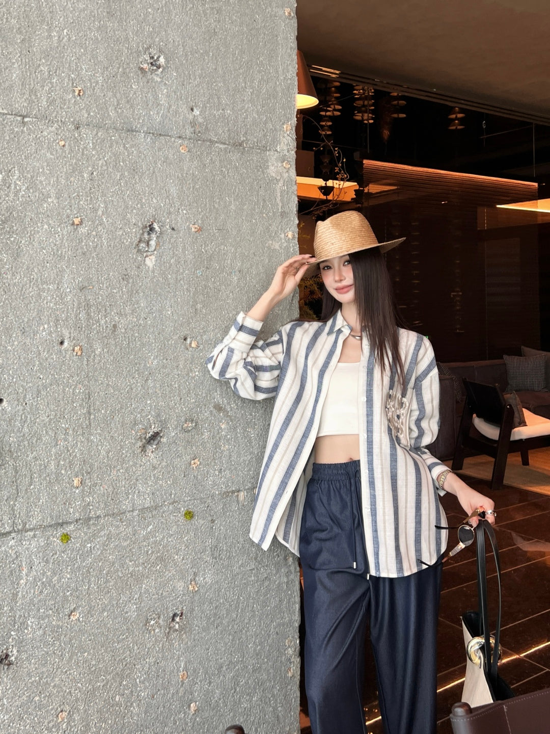 Loe 25fw linen shirt