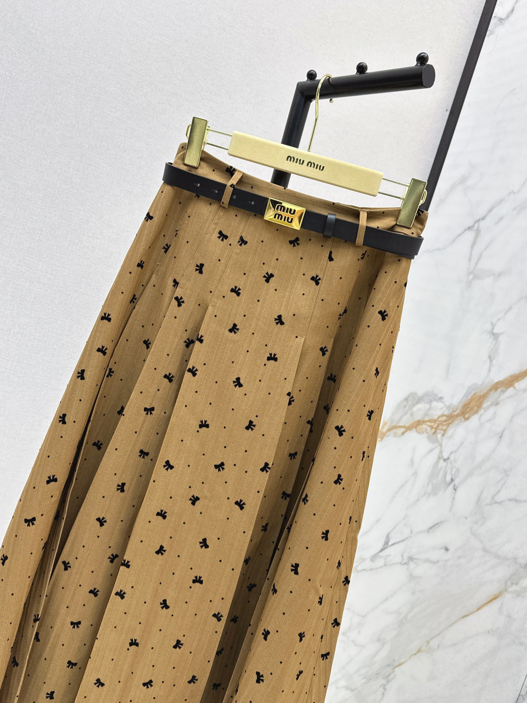 Miu 25fw jacquard skirt