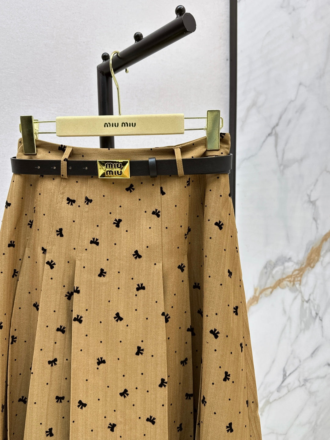 Miu 25fw jacquard skirt