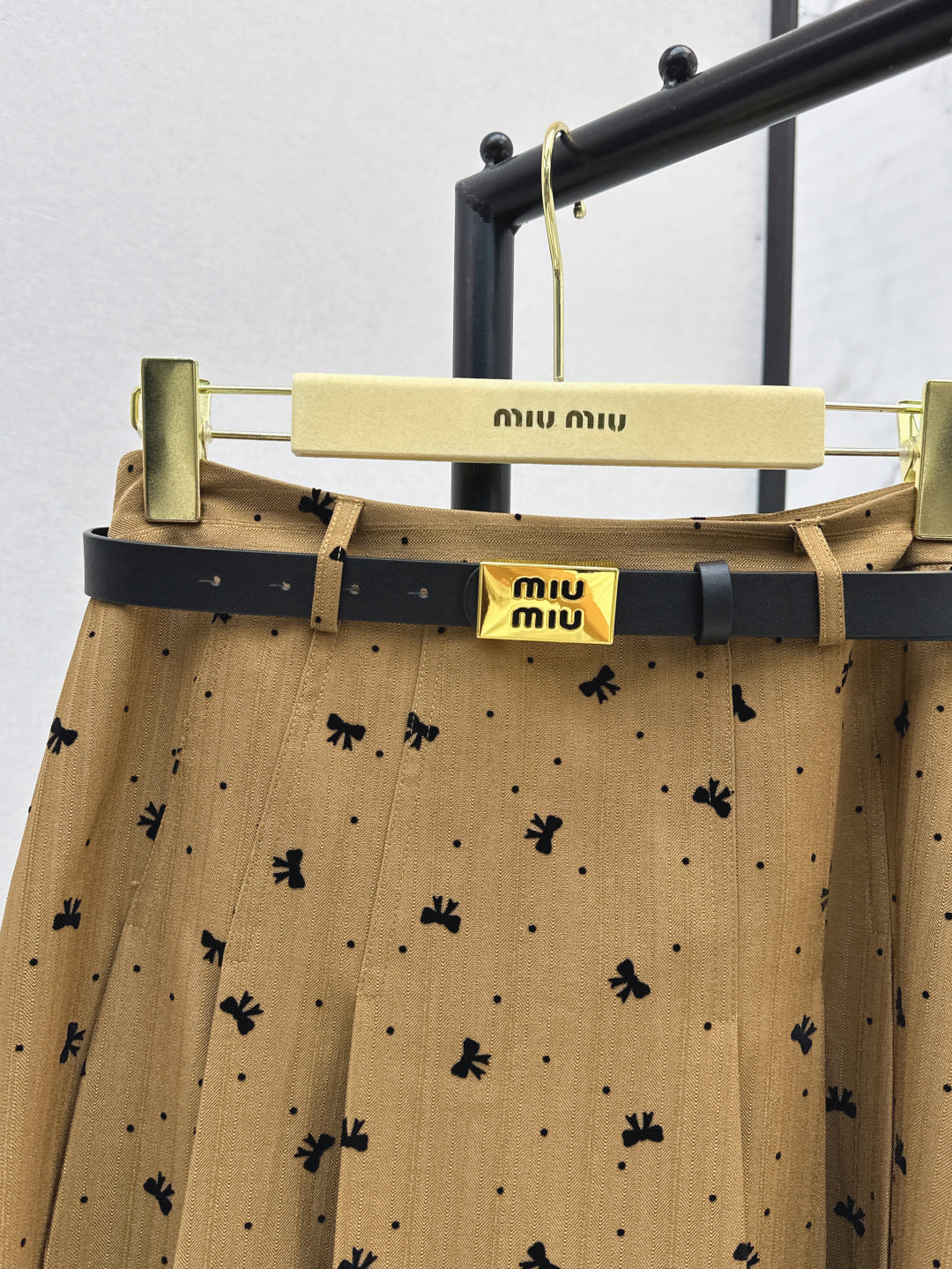 Miu 25fw jacquard skirt