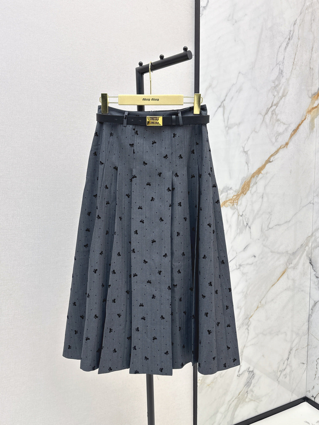 Miu 25fw jacquard skirt