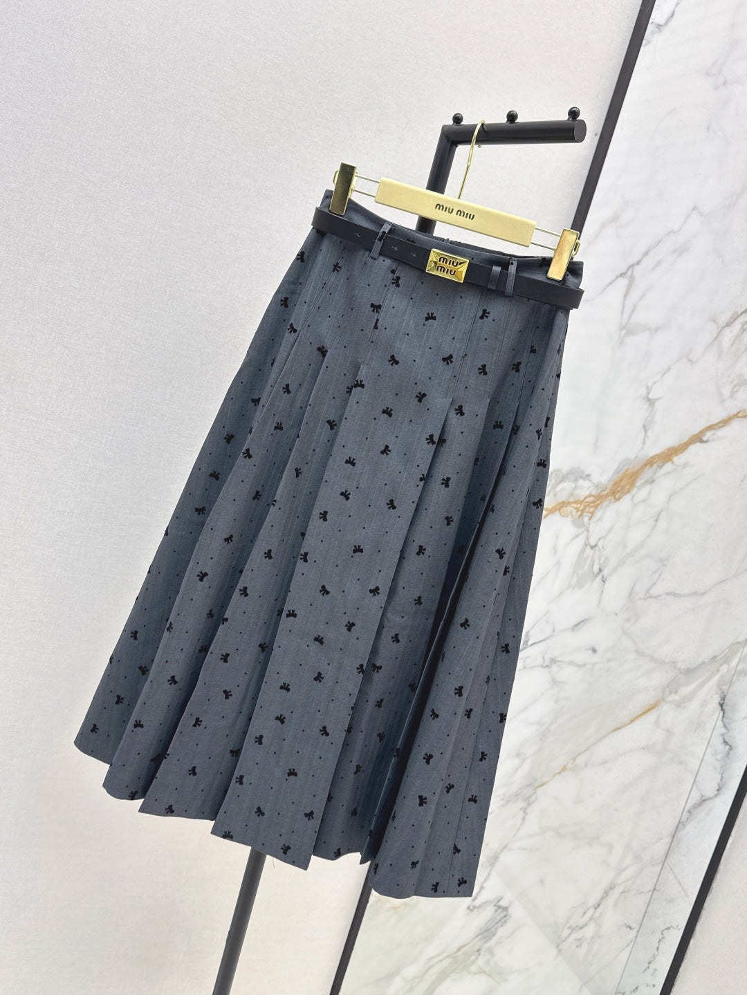 Miu 25fw jacquard skirt