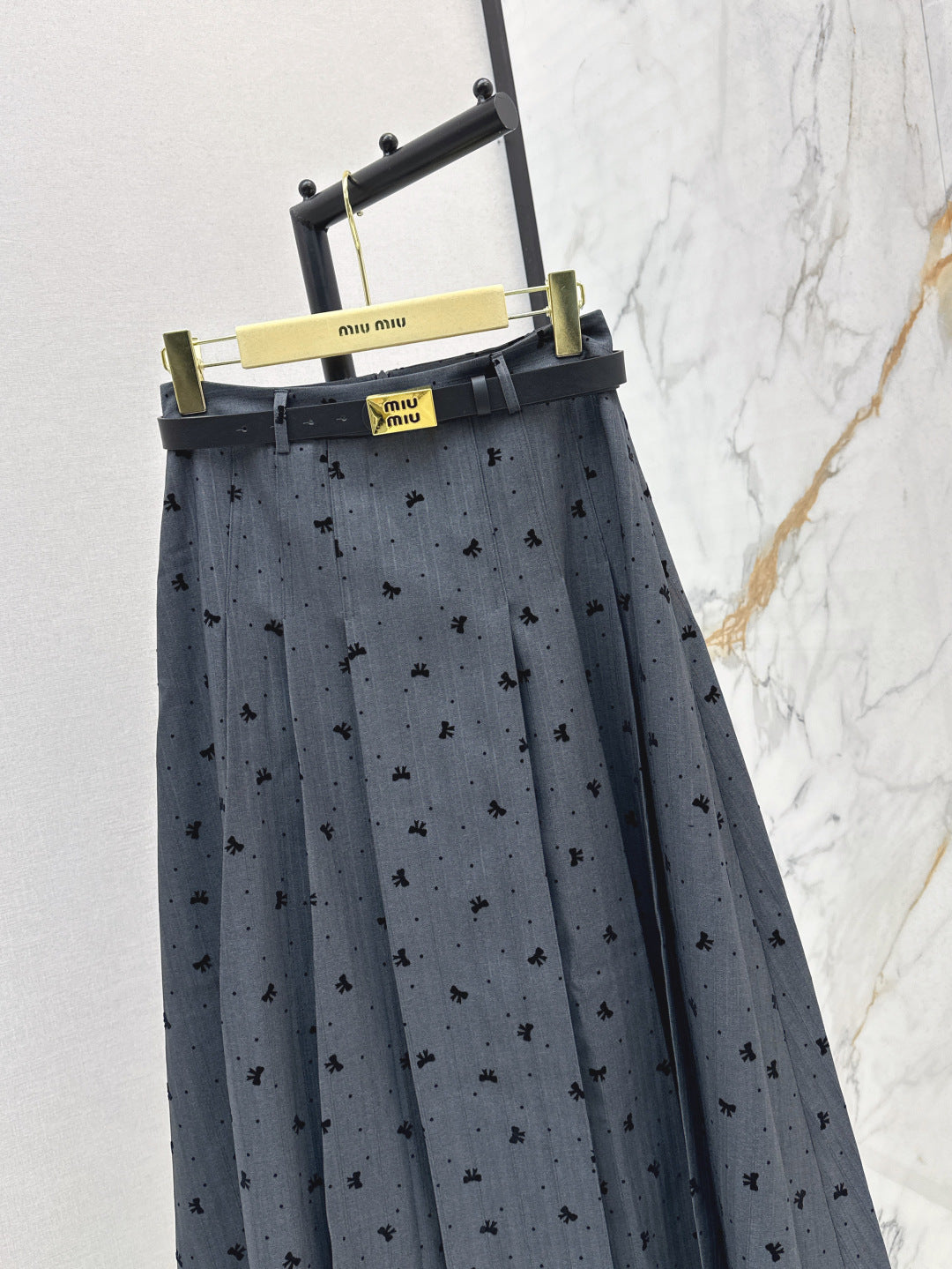 Miu 25fw jacquard skirt