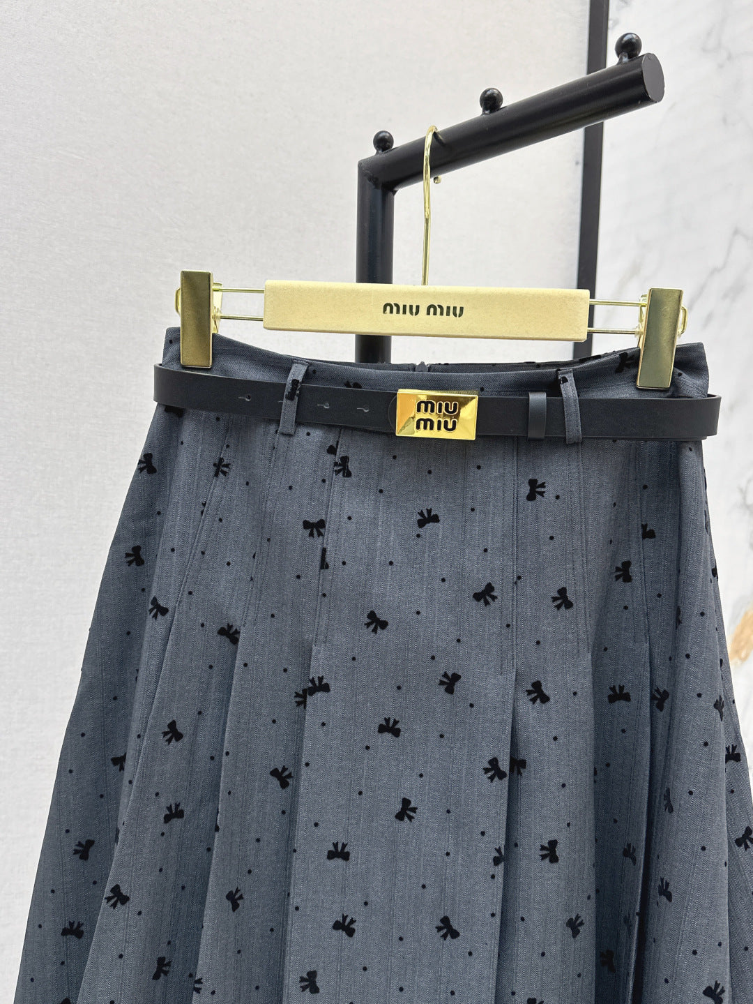 Miu 25fw jacquard skirt
