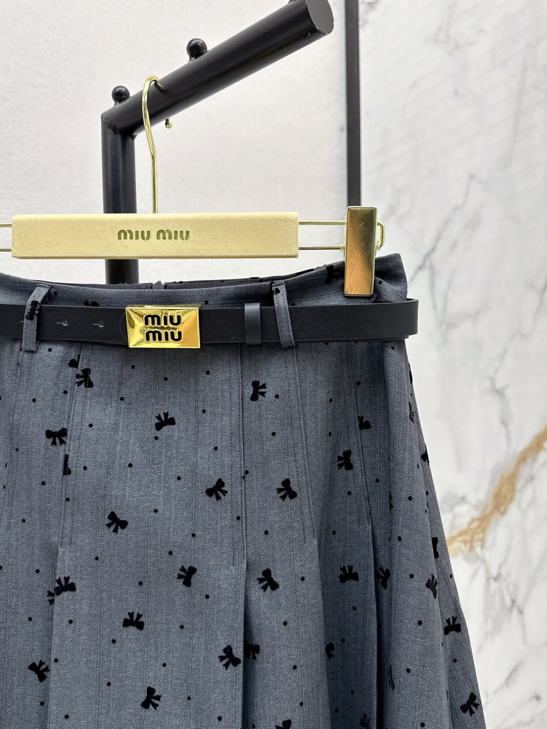 Miu 25fw jacquard skirt