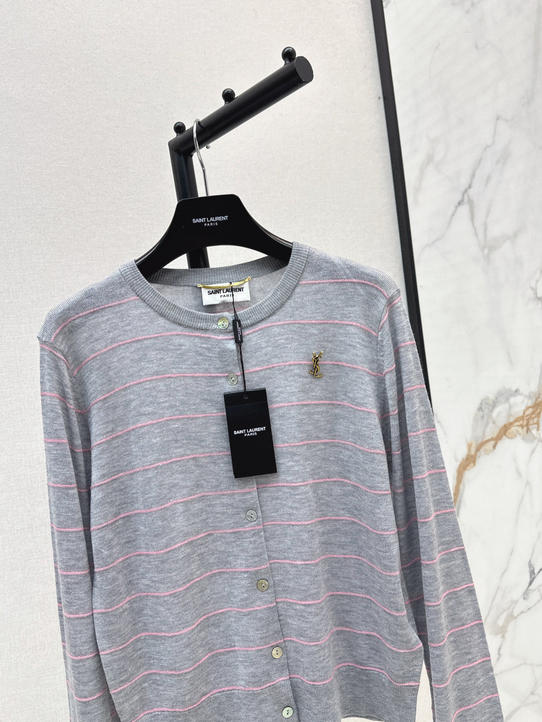 Saint lau 25fw knitted cardigan