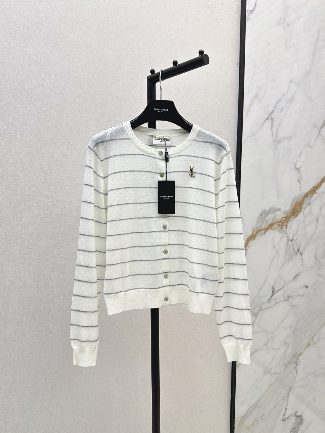 Saint lau 25fw knitted cardigan