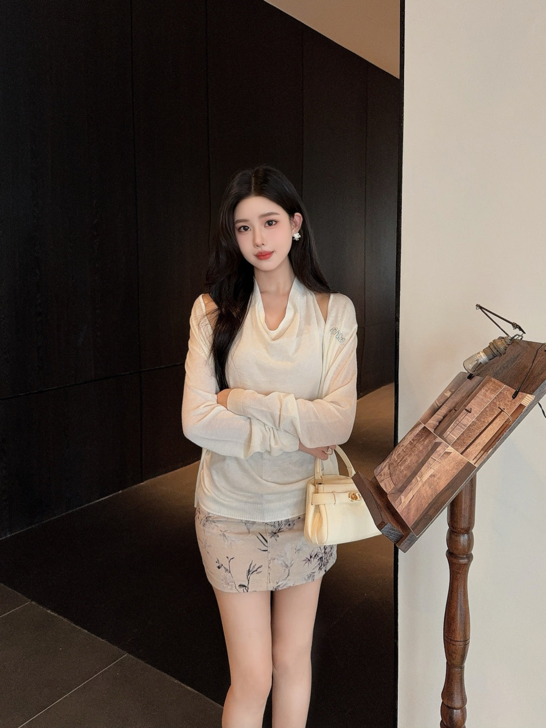 Miu 25fw knitted set