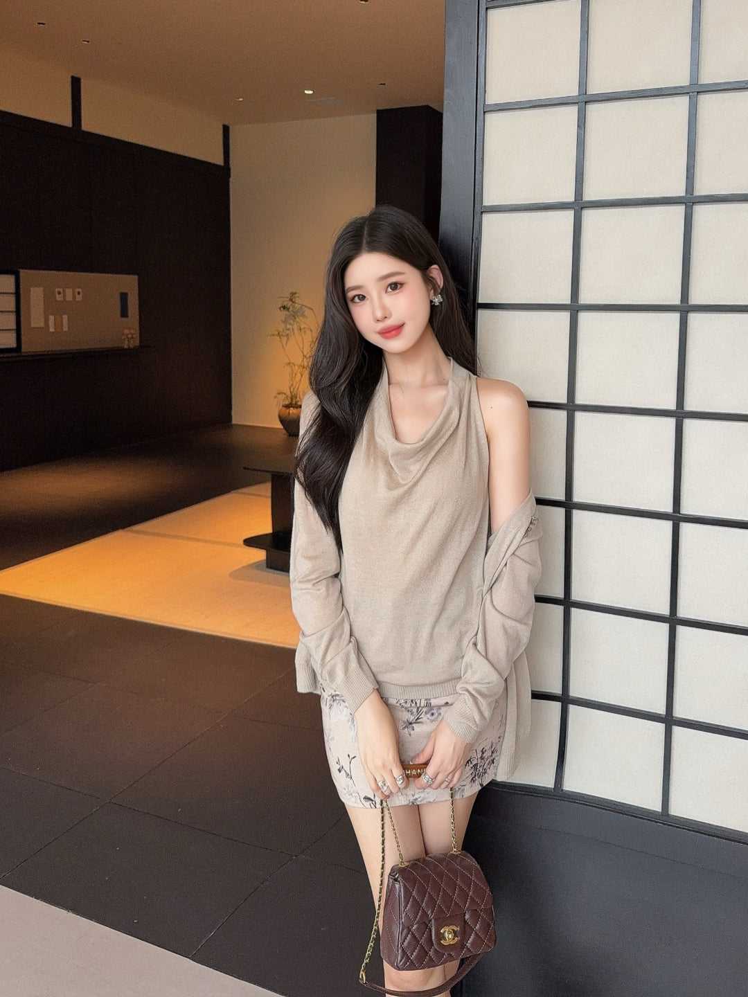 Miu 25fw knitted set