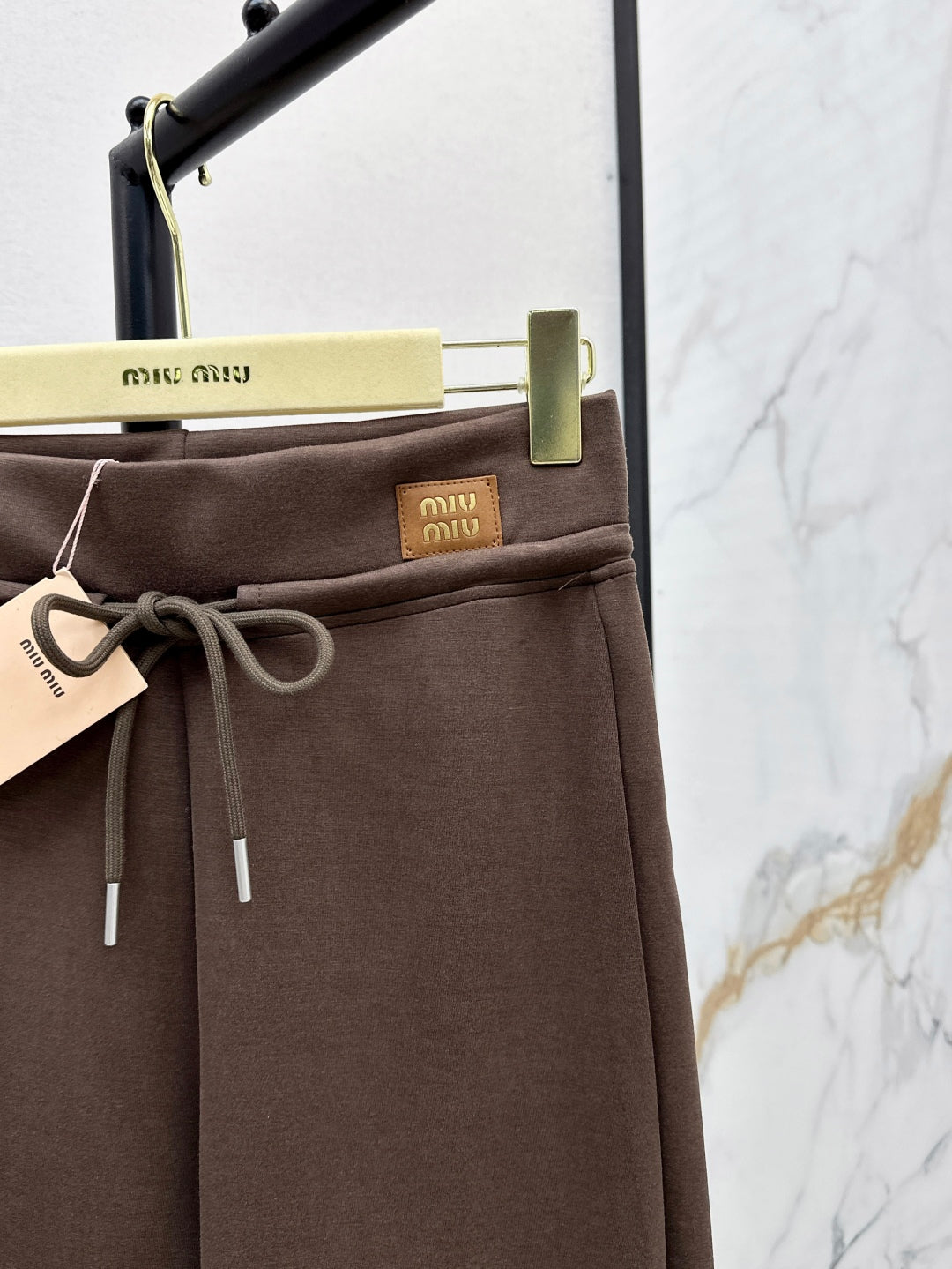 Miu 25fw drawstring pants