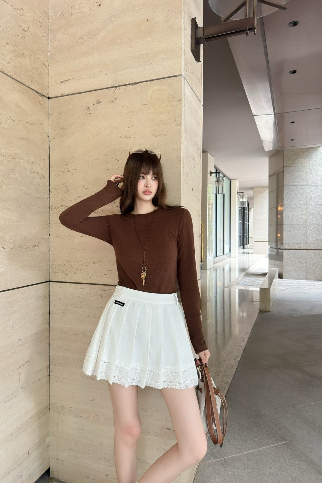 Miu 25fw pleated skirt