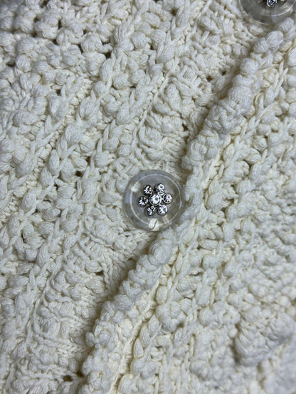 ch hollow woven cardigan
