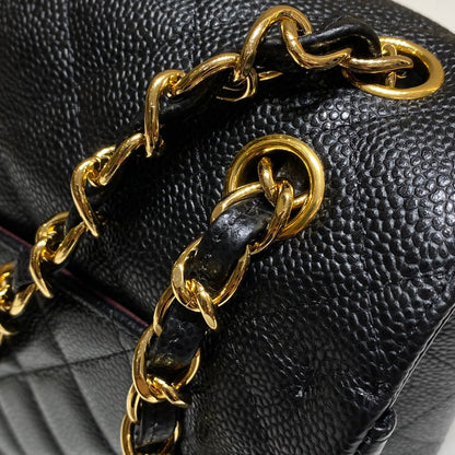 CH  LARGE CLASSIC HANDBAG 30 Grained Calfskin Black