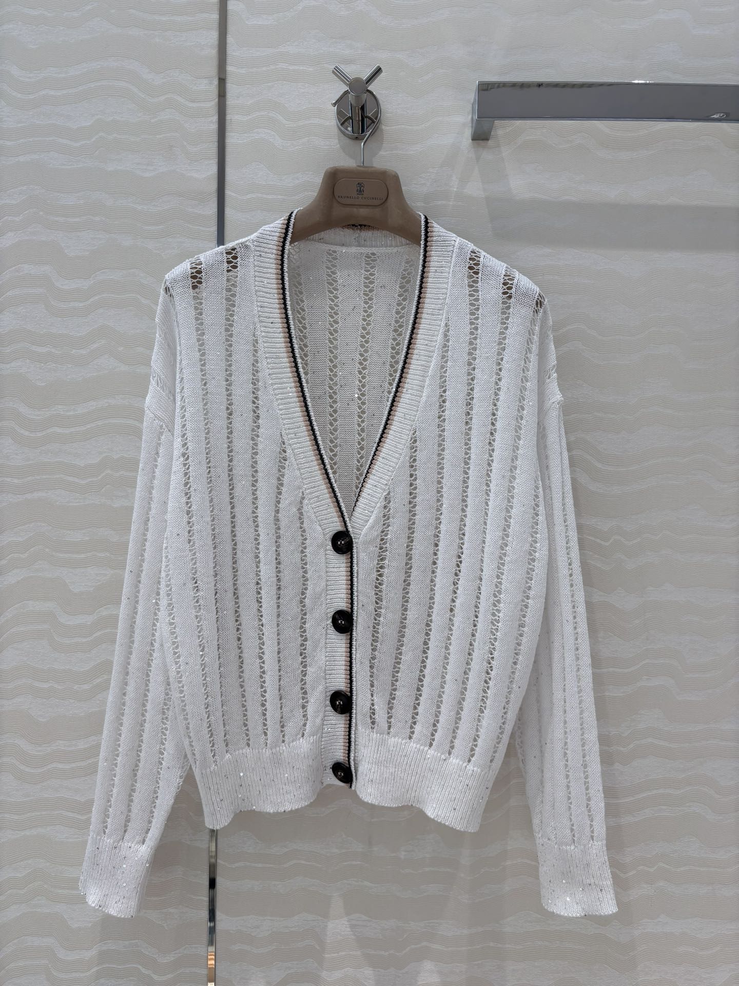 bru 25ss knitted cardigan