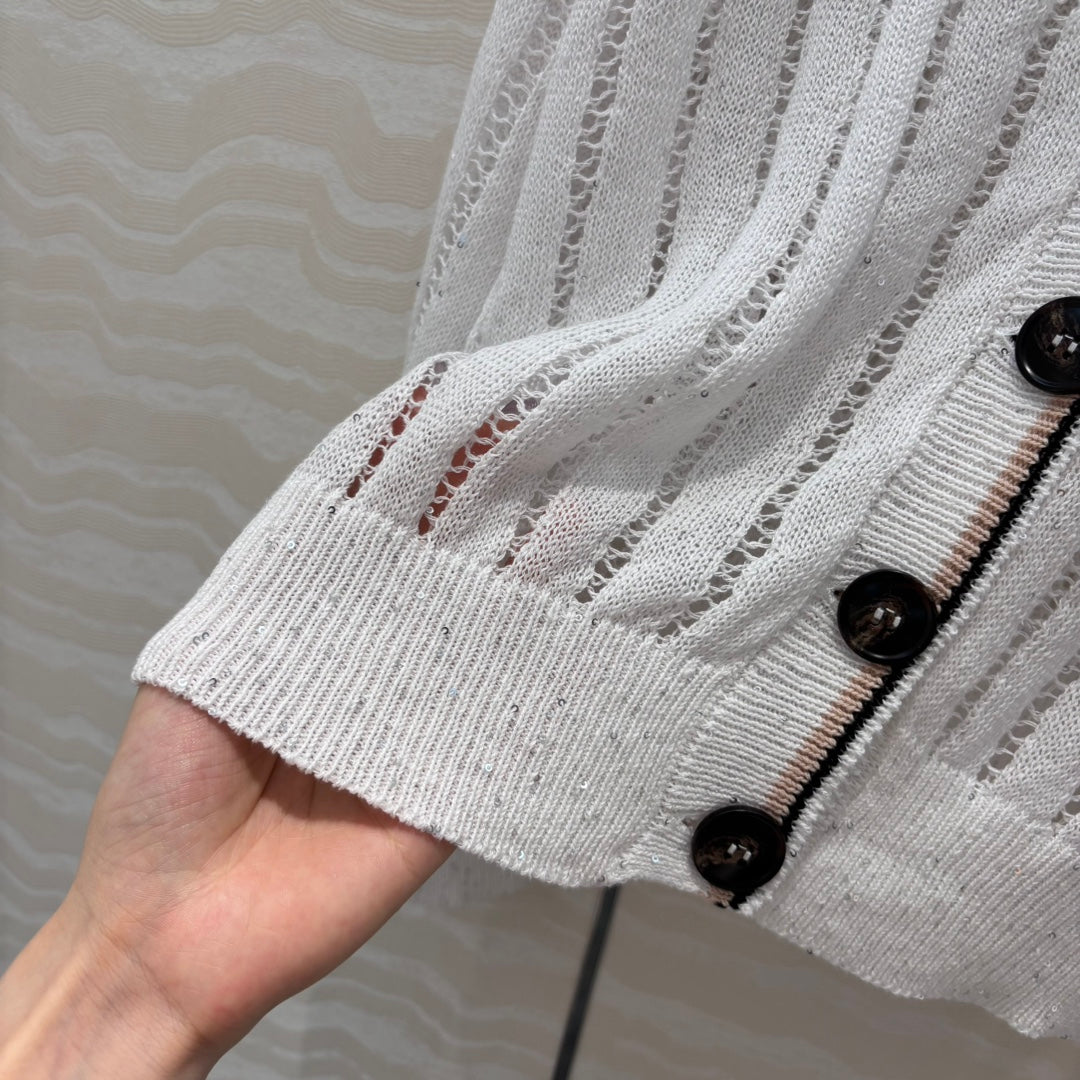 bru 25ss knitted cardigan