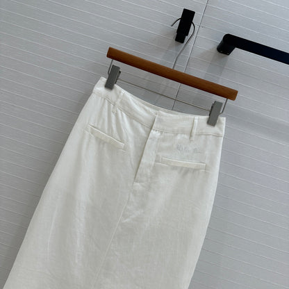 Loro pi 25ss linen skirt