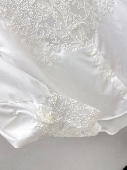 er 25ss lace buttons shirt