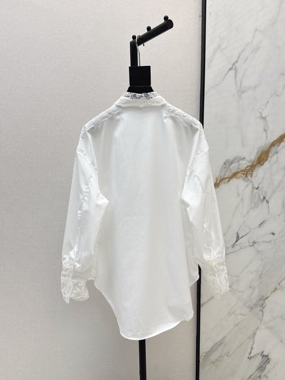 er 25ss lace buttons shirt