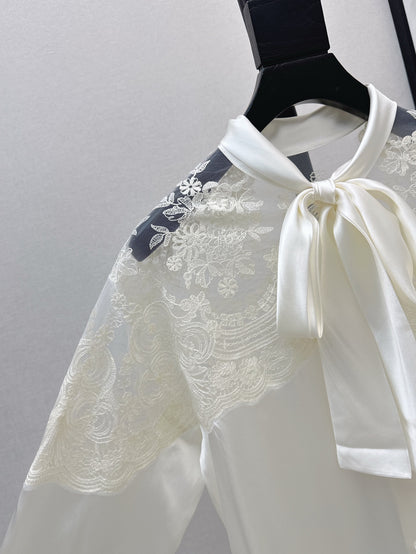 ER 25SS lace Silk shirt