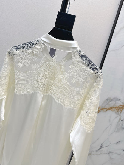 ER 25SS lace Silk shirt